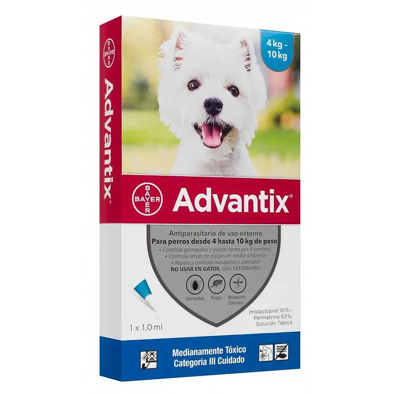 ADVANTIX PIPETA ANTIPARASITARIO EXTERNO